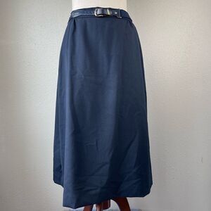 Vintage Girl Scouts Midi Skirt and Belt Size 8 EUC